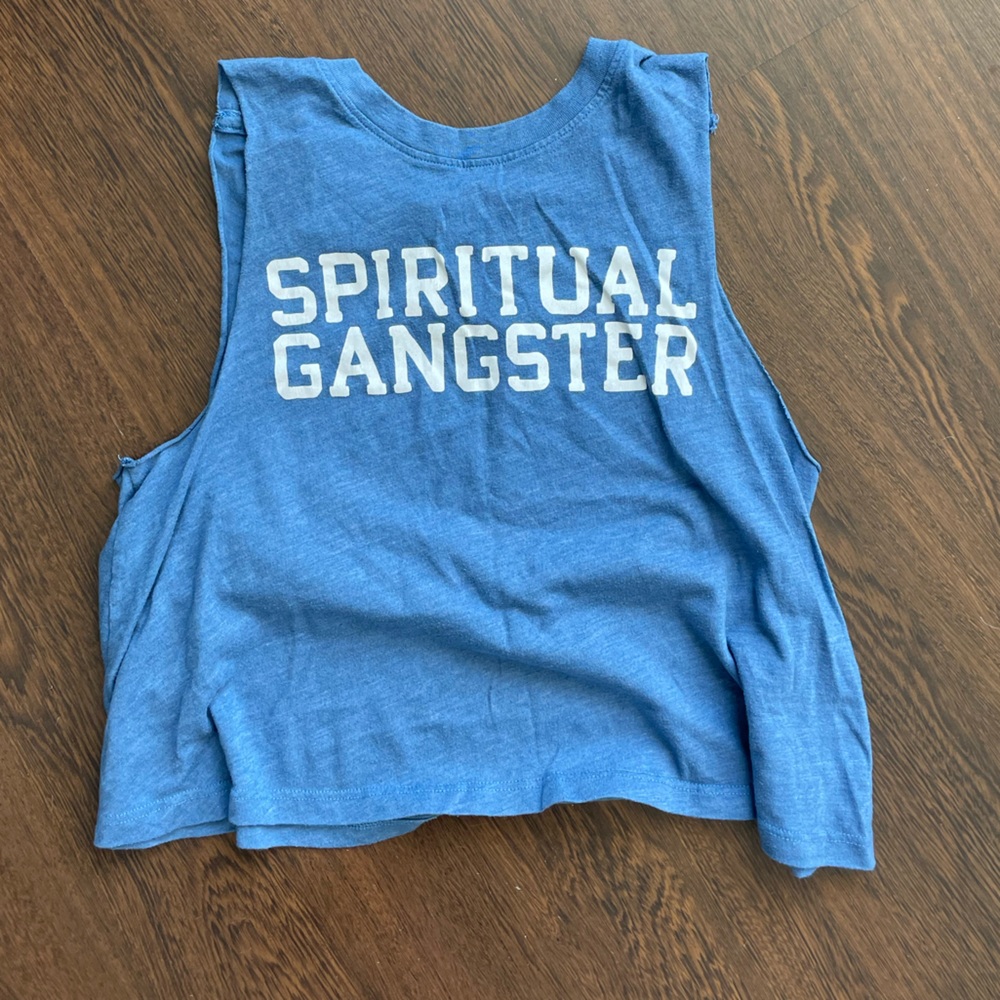 Blue Spiritual gangster top